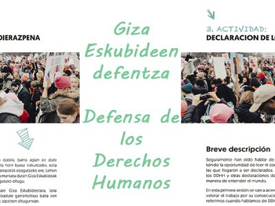 Centros escolares donostiarras trabajan conceptos … Fase II
