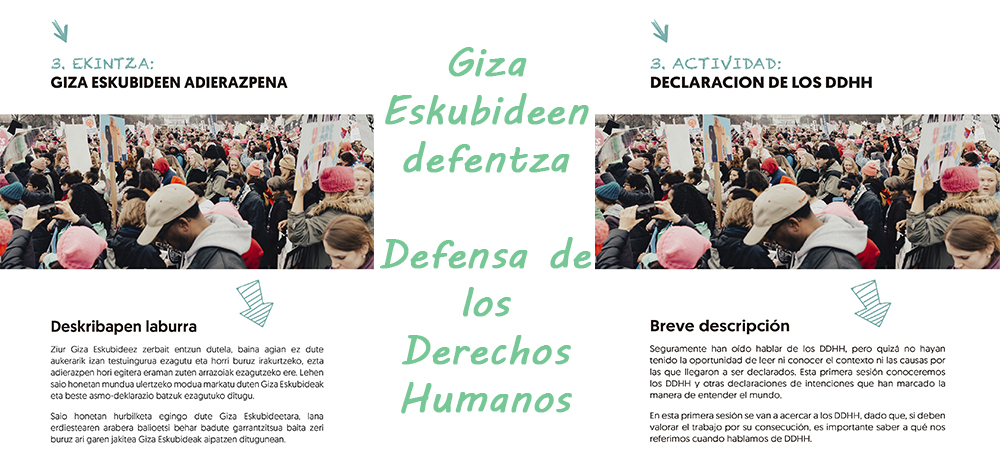 Donostiako ikastetxeetan Giza Eskubideak, Bakea eta Bizikidetza kontzeptuak landu ... II. fasea