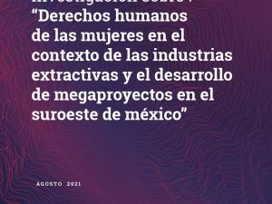PUBLICACIÓN de la Investigación “Derechos humanos de las mujeres … en el suroeste de México”