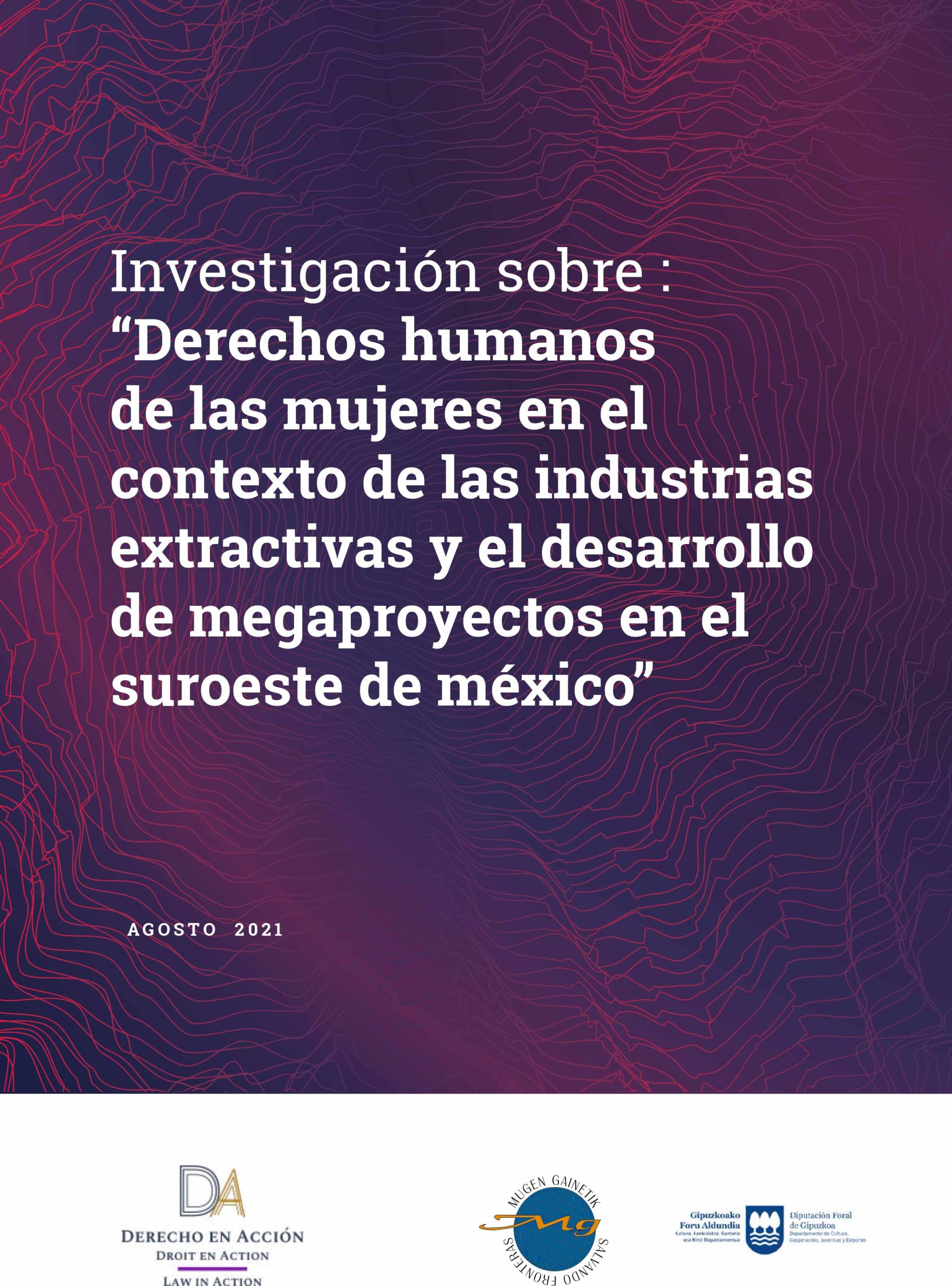 PUBLICACIÓN de la Investigación “Derechos humanos de las mujeres ... en el suroeste de México” 1 PUBLICACIÓN de la Investigación “Derechos humanos de las mujeres ... en el suroeste de México”