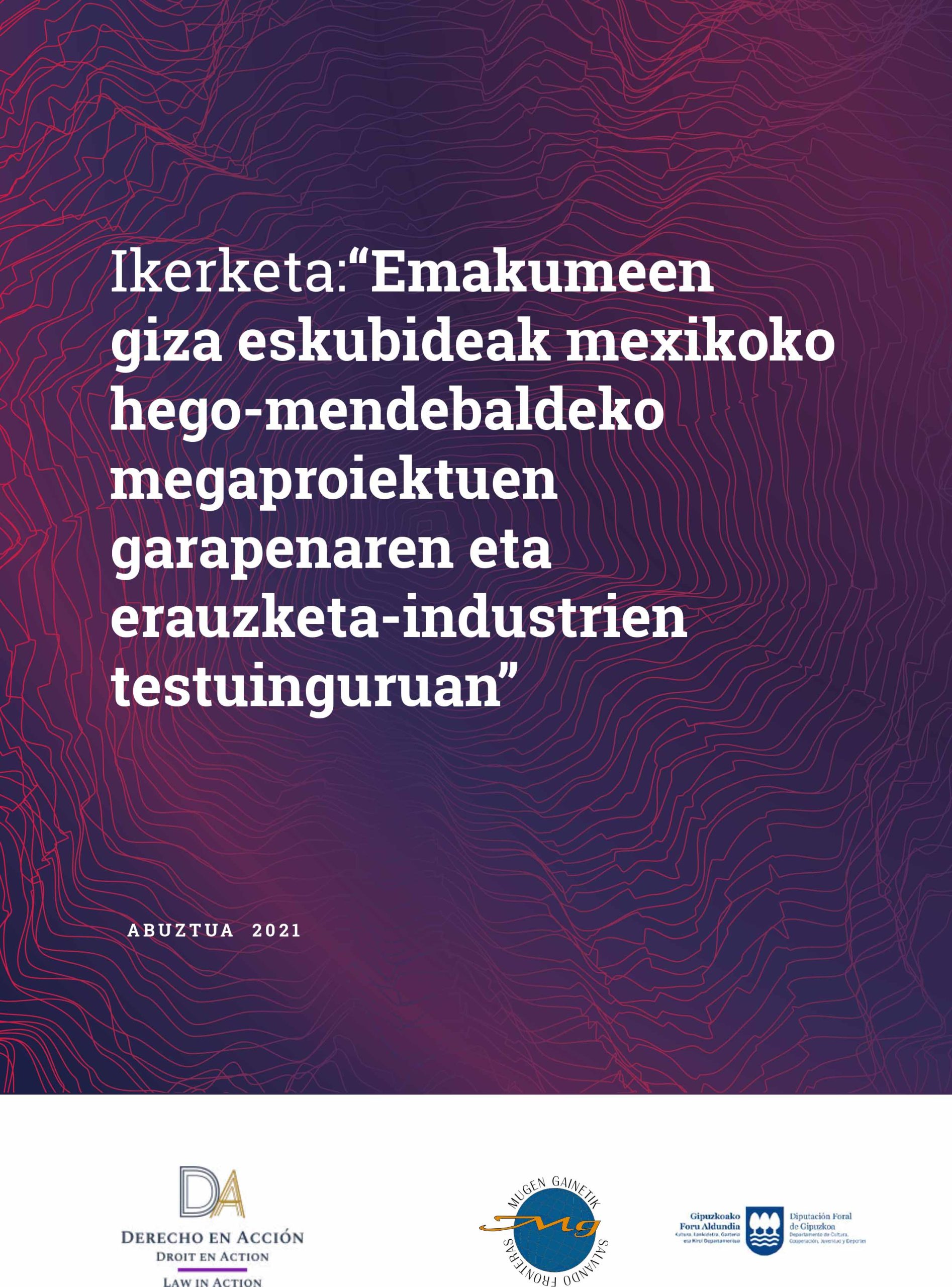 "Emakumeen giza eskubideak... Mexikoko hego-mendebaldean" ikerketaren argitalpena