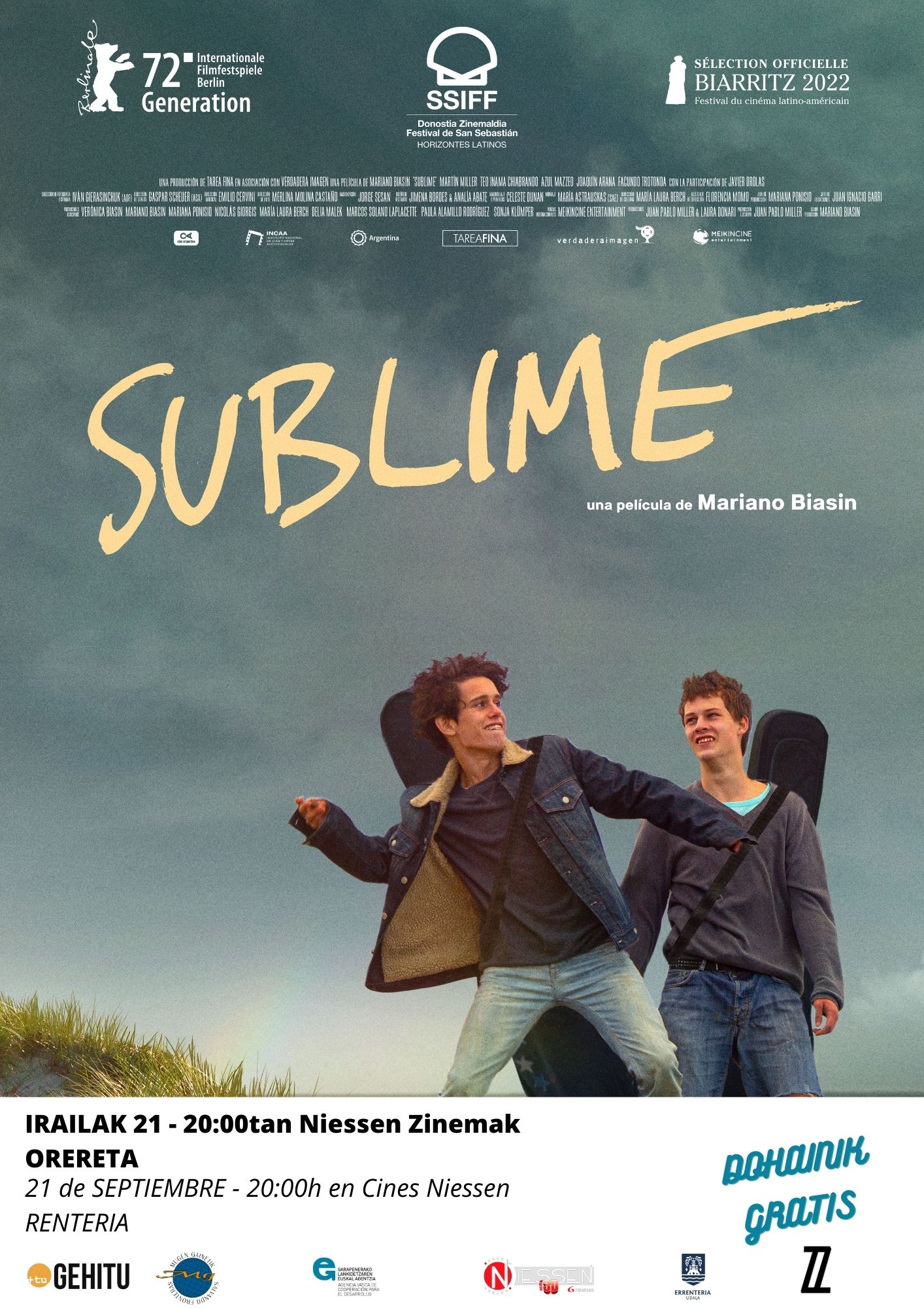 "Sublime" en Rentería, Irún y Deba