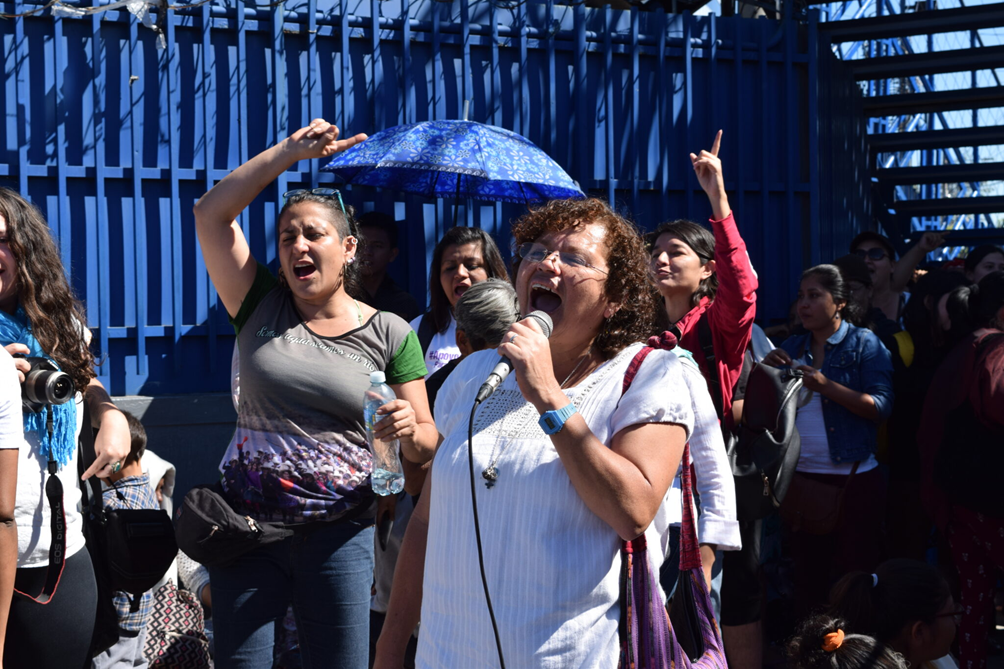 "En El Salvador 2 de cada 3 mujeres hemos sufrido violencia sexual, pero esto no se considera un problema" 2 Morena Herrera en una protesta feminista