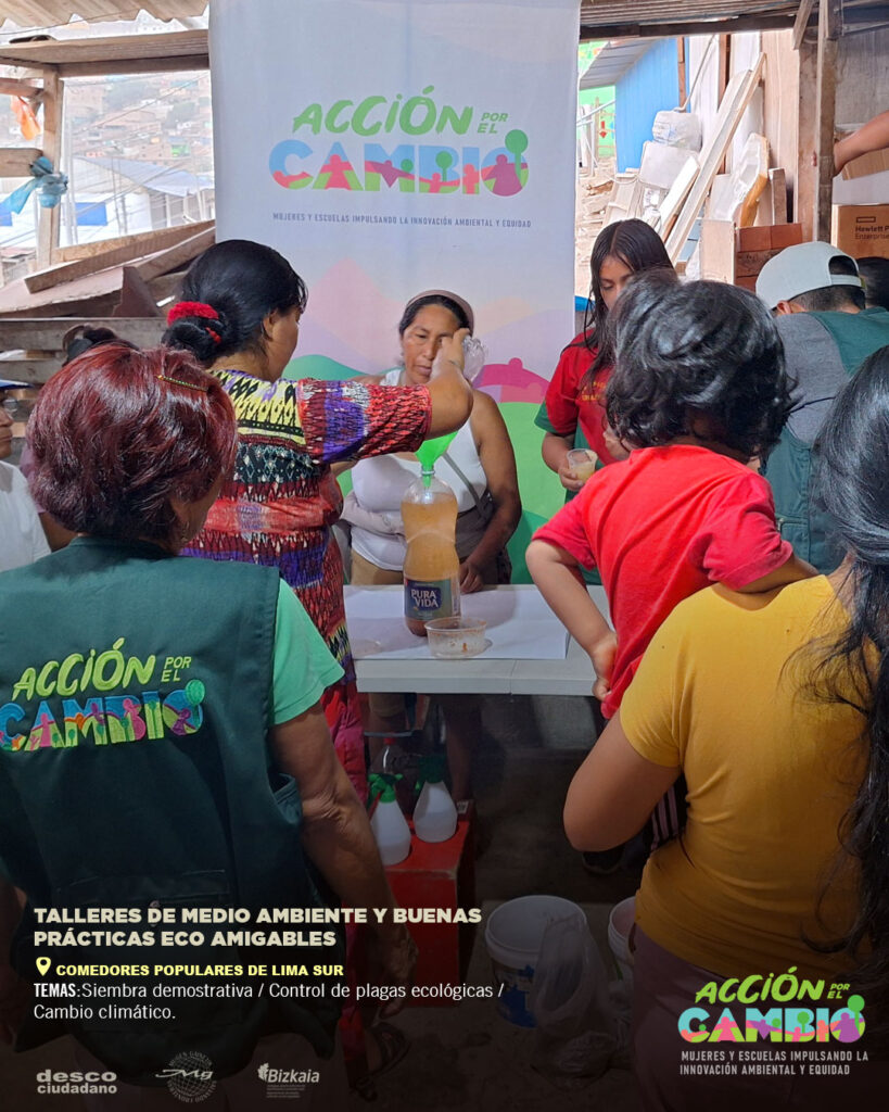 Acción por el cambio: Mujeres impulsando iniciativas transformadoras en escuelas y comunidades en Lima Sur y Bizkaia